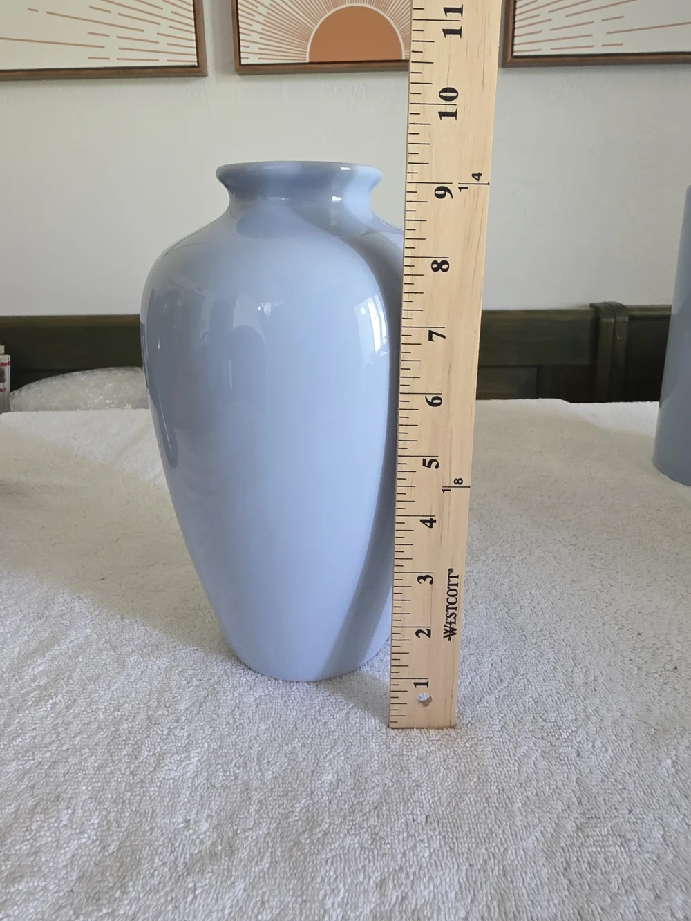 Minimalist Powder Blue Ceramic Vase Set (3 Pieces) - Pastel Home Decor Trio